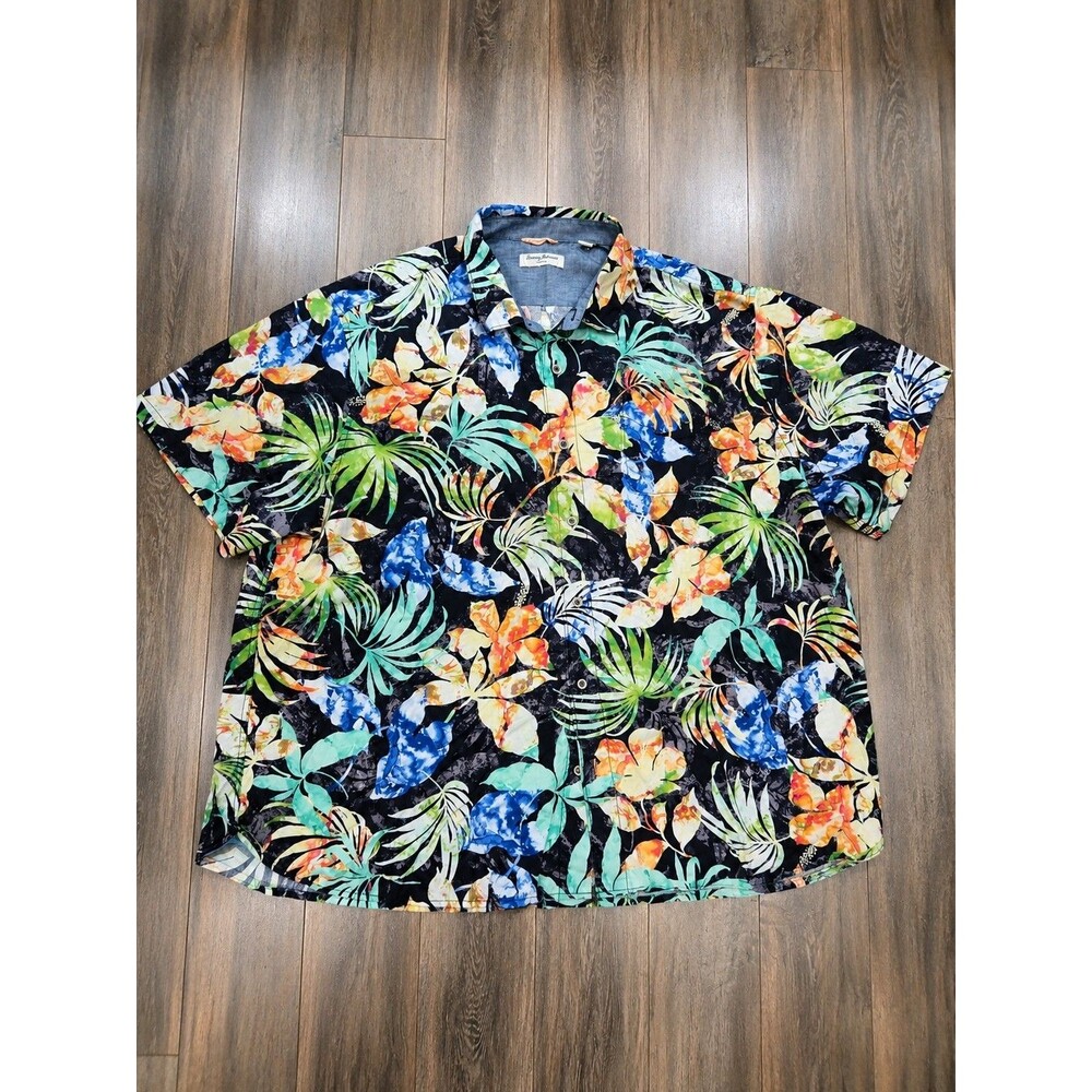 Tommy Bahama Tortola Mens 4XLB Hawaiian Shirt Floral Tropical Big Tall